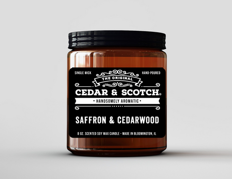 Saffron & Cedarwood Candle
